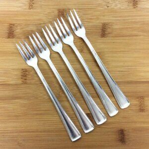 Huey & Philp Master Plate Silverplate Seafood Cocktail Forks Set Of 5